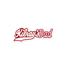 Load image into Gallery viewer, Kilroys Dad Sticker - White & Red