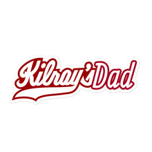 Load image into Gallery viewer, Kilroys Dad Sticker - White & Red