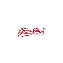 Load image into Gallery viewer, Kilroys Dad Sticker - White &amp; Red
