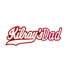 Load image into Gallery viewer, Kilroys Dad Sticker - White &amp; Red
