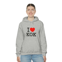 Load image into Gallery viewer, Unisex Heavy Blend™ I &lt;3 KOK Hooded Sweatshirt
