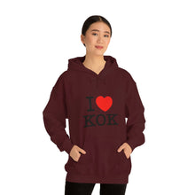 Load image into Gallery viewer, Unisex Heavy Blend™ I &lt;3 KOK Hooded Sweatshirt

