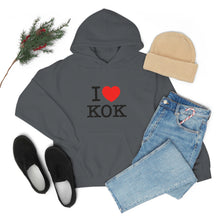 Load image into Gallery viewer, Unisex Heavy Blend™ I &lt;3 KOK Hooded Sweatshirt
