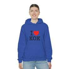 Load image into Gallery viewer, Unisex Heavy Blend™ I &lt;3 KOK Hooded Sweatshirt
