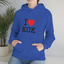 Load image into Gallery viewer, Unisex Heavy Blend™ I &lt;3 KOK Hooded Sweatshirt
