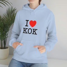Load image into Gallery viewer, Unisex Heavy Blend™ I &lt;3 KOK Hooded Sweatshirt
