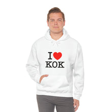 Load image into Gallery viewer, Unisex Heavy Blend™ I &lt;3 KOK Hooded Sweatshirt
