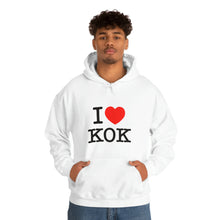 Load image into Gallery viewer, Unisex Heavy Blend™ I &lt;3 KOK Hooded Sweatshirt
