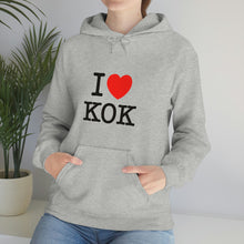 Load image into Gallery viewer, Unisex Heavy Blend™ I &lt;3 KOK Hooded Sweatshirt
