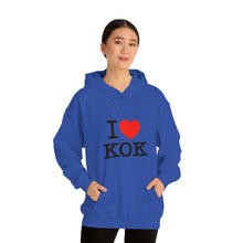 Load image into Gallery viewer, Unisex Heavy Blend™ I &lt;3 KOK Hooded Sweatshirt

