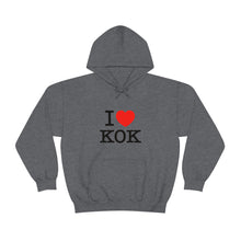 Load image into Gallery viewer, Unisex Heavy Blend™ I &lt;3 KOK Hooded Sweatshirt
