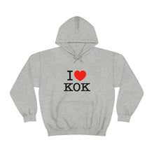 Load image into Gallery viewer, Unisex Heavy Blend™ I &lt;3 KOK Hooded Sweatshirt
