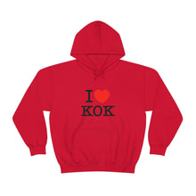 Load image into Gallery viewer, Unisex Heavy Blend™ I &lt;3 KOK Hooded Sweatshirt
