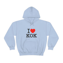 Load image into Gallery viewer, Unisex Heavy Blend™ I &lt;3 KOK Hooded Sweatshirt
