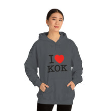 Load image into Gallery viewer, Unisex Heavy Blend™ I &lt;3 KOK Hooded Sweatshirt
