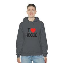 Load image into Gallery viewer, Unisex Heavy Blend™ I &lt;3 KOK Hooded Sweatshirt
