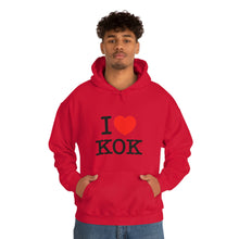 Load image into Gallery viewer, Unisex Heavy Blend™ I &lt;3 KOK Hooded Sweatshirt
