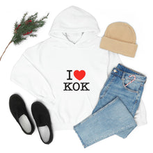 Load image into Gallery viewer, Unisex Heavy Blend™ I &lt;3 KOK Hooded Sweatshirt
