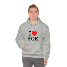 Load image into Gallery viewer, Unisex Heavy Blend™ I &lt;3 KOK Hooded Sweatshirt
