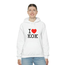 Load image into Gallery viewer, Unisex Heavy Blend™ I &lt;3 KOK Hooded Sweatshirt
