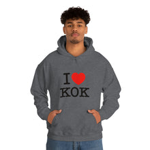 Load image into Gallery viewer, Unisex Heavy Blend™ I &lt;3 KOK Hooded Sweatshirt
