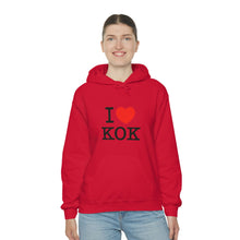 Load image into Gallery viewer, Unisex Heavy Blend™ I &lt;3 KOK Hooded Sweatshirt
