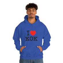Load image into Gallery viewer, Unisex Heavy Blend™ I &lt;3 KOK Hooded Sweatshirt
