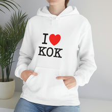 Load image into Gallery viewer, Unisex Heavy Blend™ I &lt;3 KOK Hooded Sweatshirt
