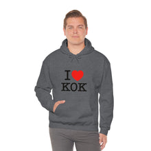 Load image into Gallery viewer, Unisex Heavy Blend™ I &lt;3 KOK Hooded Sweatshirt
